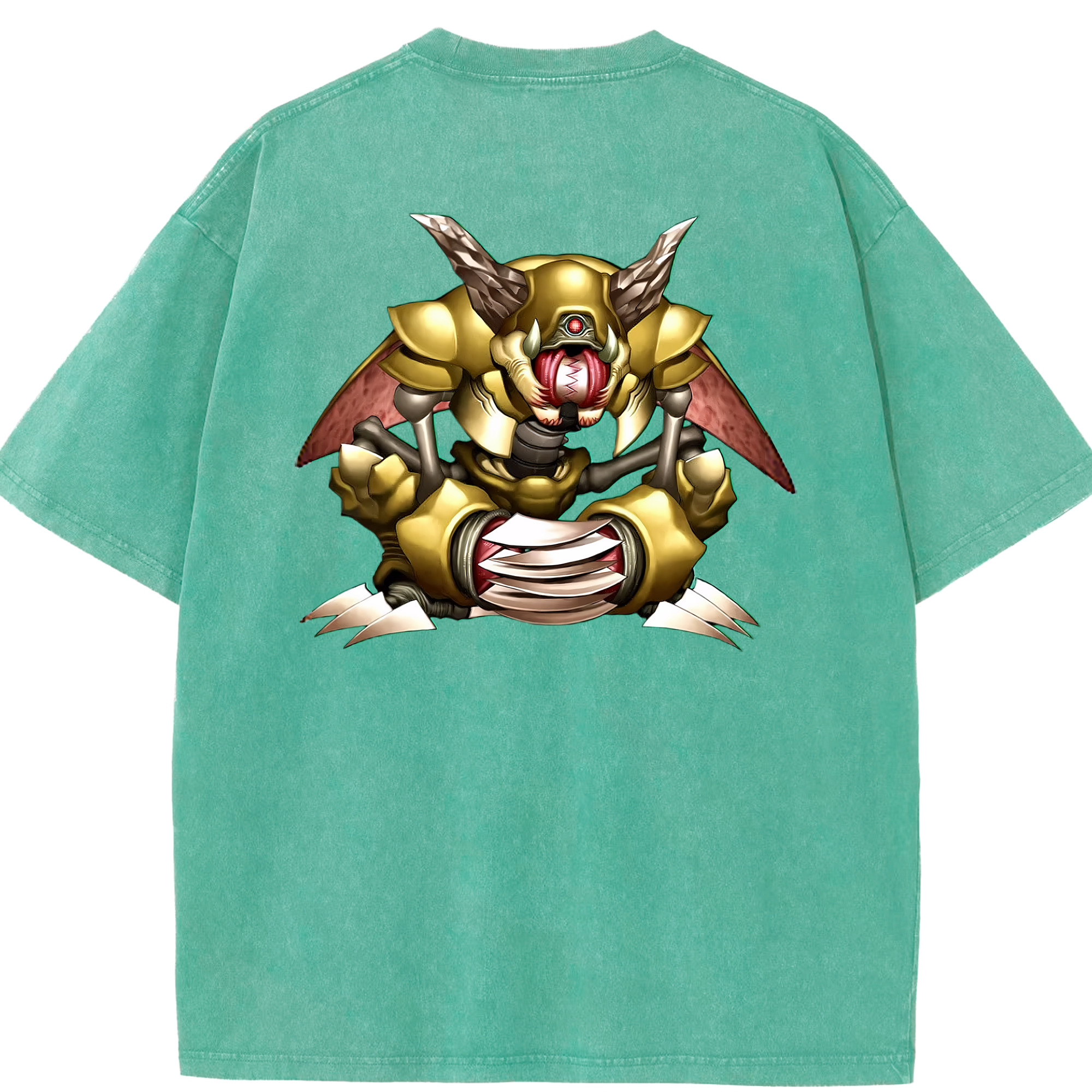（画像用） 遊☆戯☆王 Yu-Gi-Oh! 綿100% ヴィンテージ風 半袖Tシャツ（背面プリント）